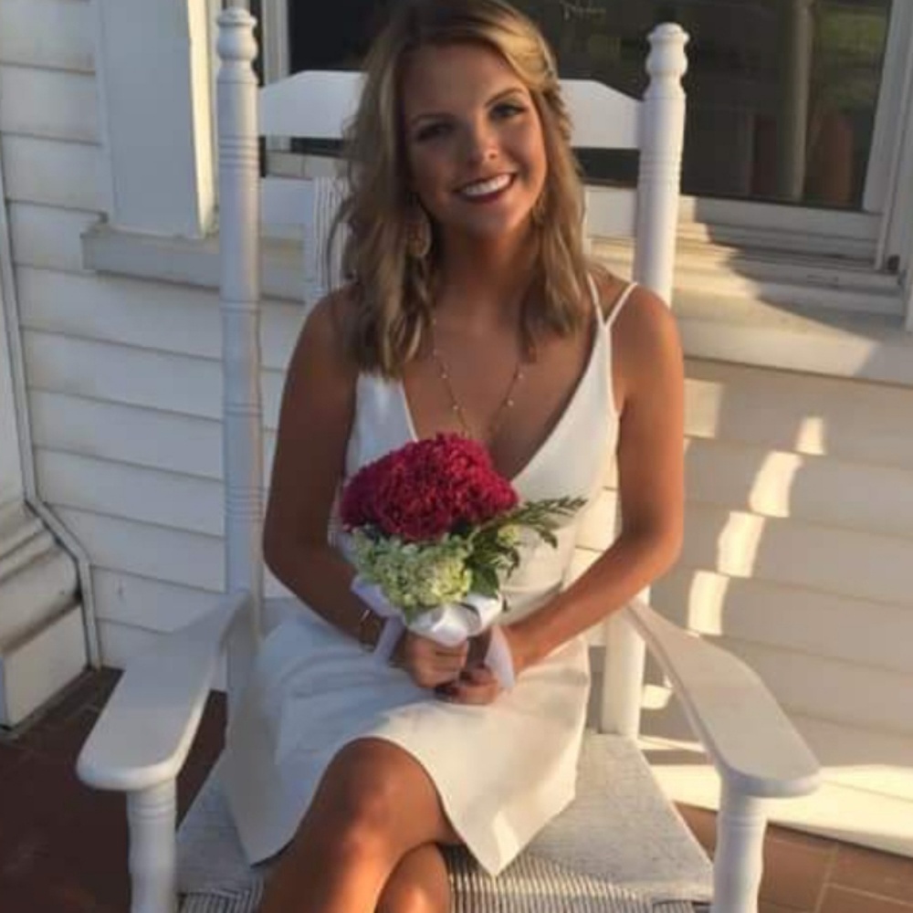 White cocktail dress